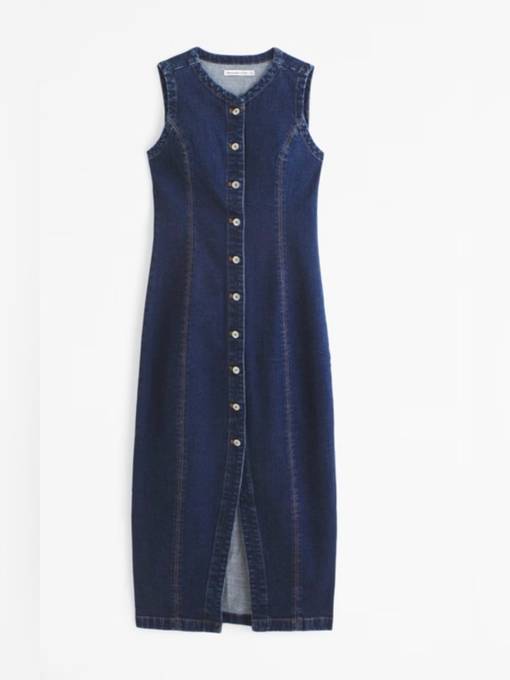 NWT Abercrombie & Fitch Mara High Neck Vest Midi Dress Modest , size XXLP